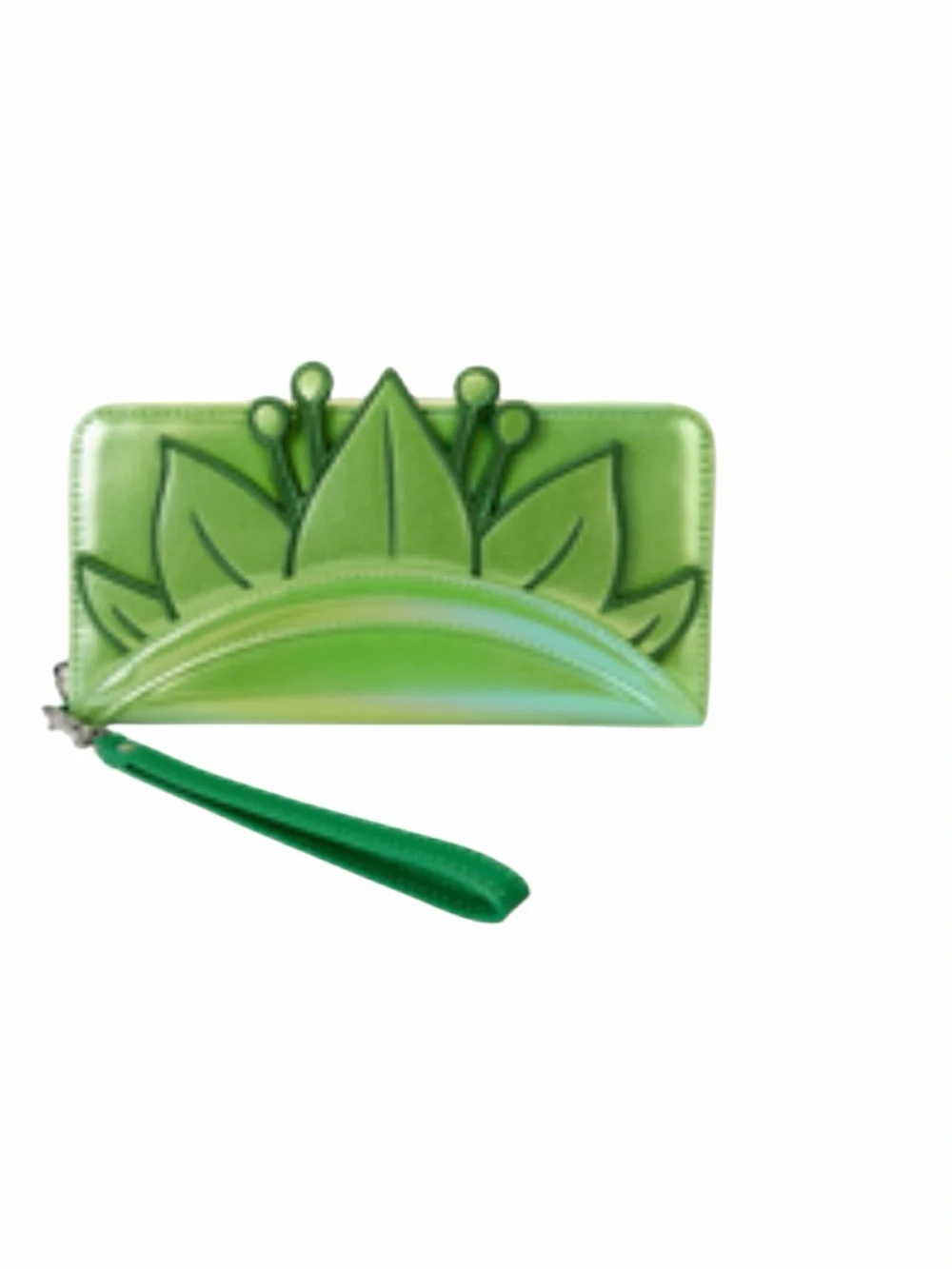 Loungefly Disney Princess & The Frog Tiana Shiny Iridescent Wristlet Wallet NWT